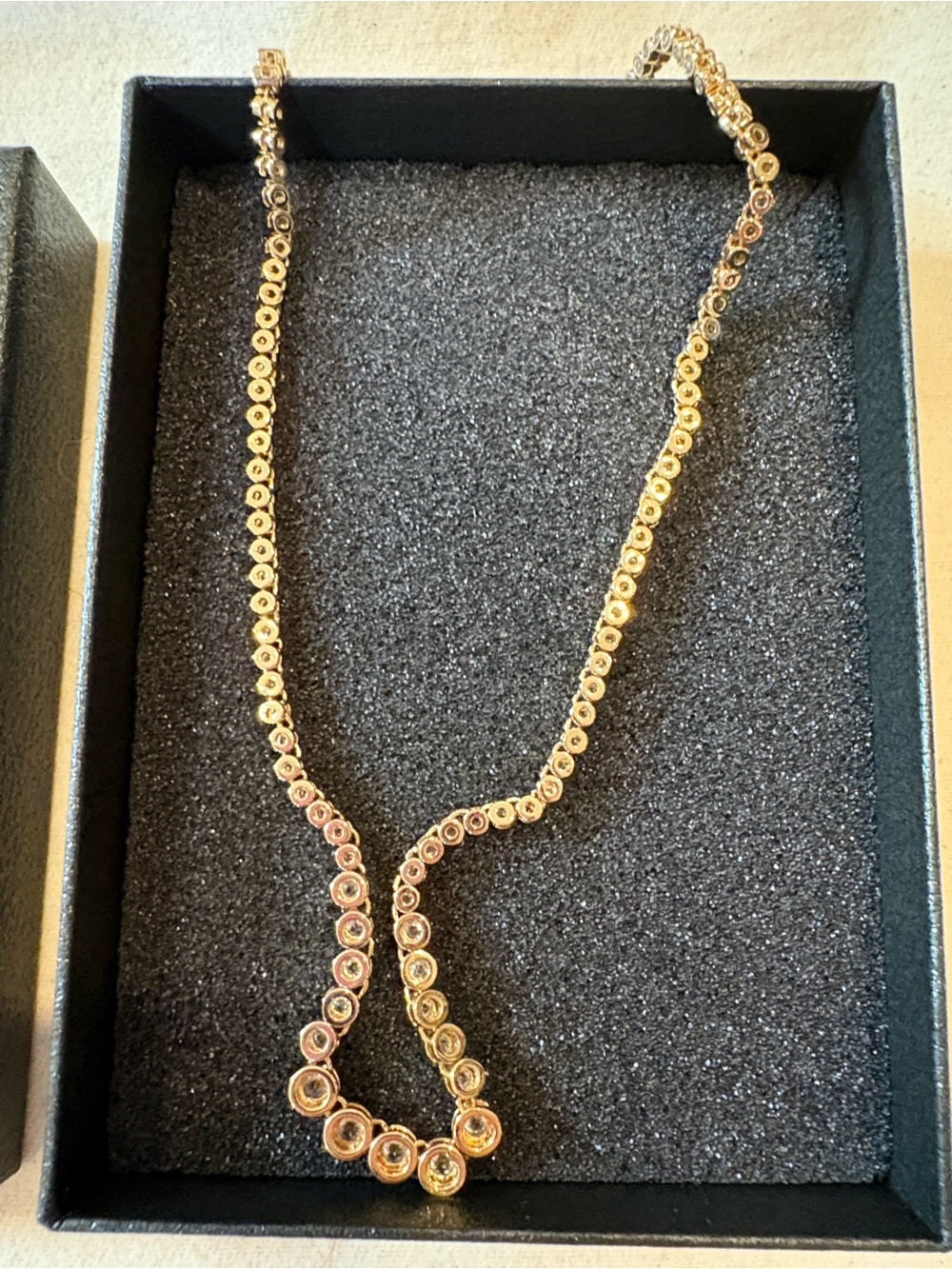 Miranda Frye Graduated Round CZ Stone Necklace - Picture 4 of 5